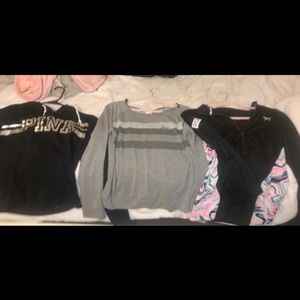 PINK sweatshirts.